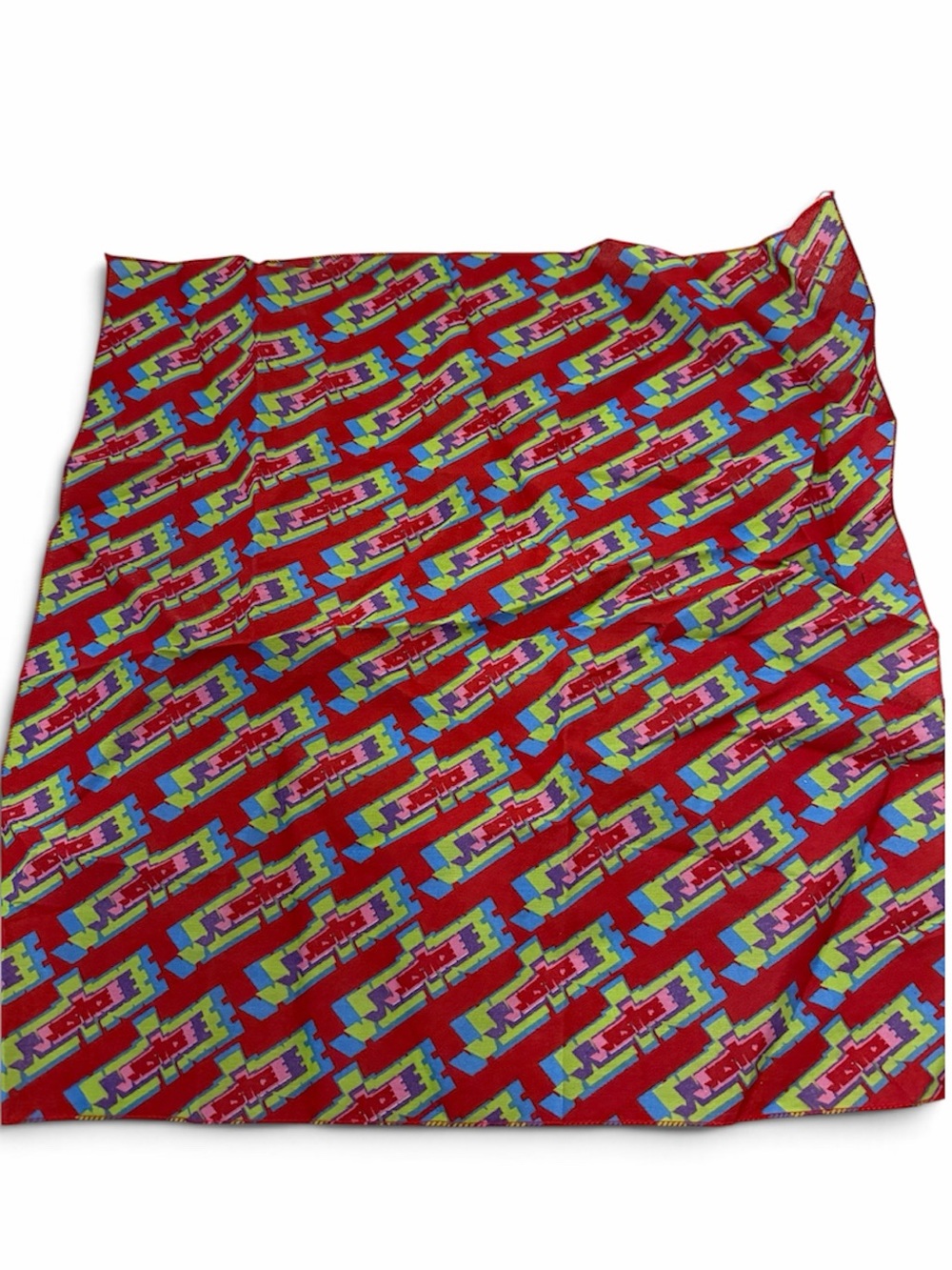 Justin Bieber Justice World Tour VIP Exclusive Red Geometric Logo Bandana